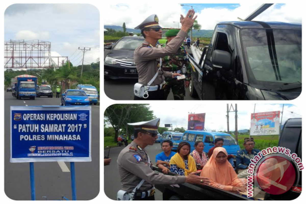 Satlantas Polres Minahasa Gelar Operasi Patuh Samrat