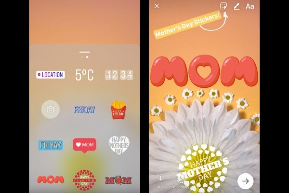 Wow! Instagram tambah Fitur Filter dan Stiker