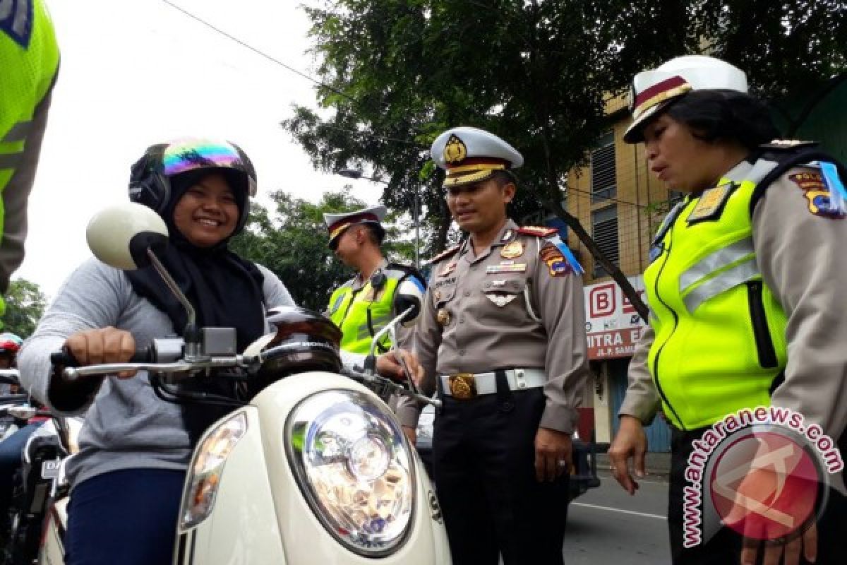 Ditlantas Polda Kalsel Gelar Razia Gabungan 