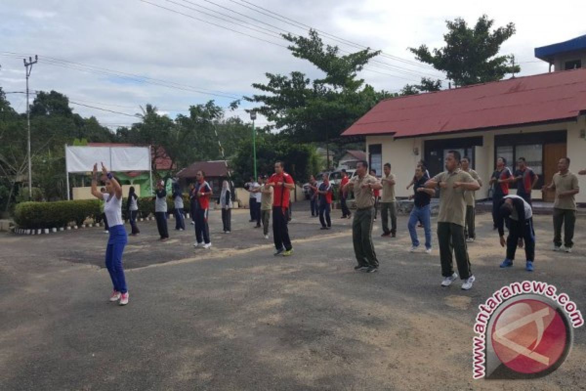 Olahraga Bersama Unsur Muspika Jaga Silaturahami