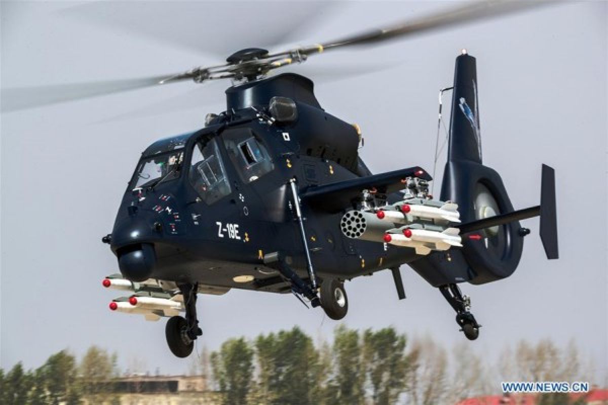 China terbangkan helikopter tempur Z-19E  buatan sendiri
