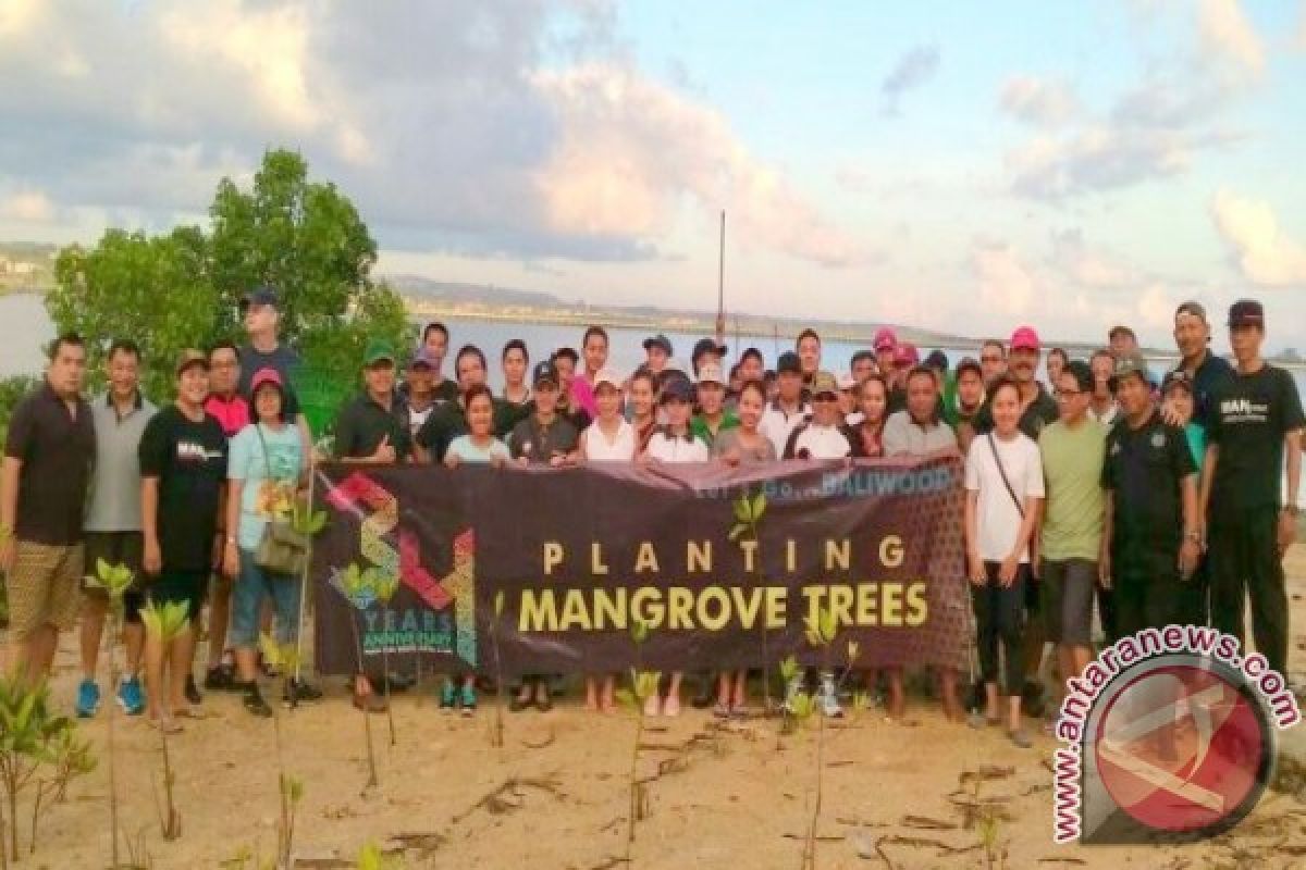 200 Orang FPMB Tanam Pohon Mangrove