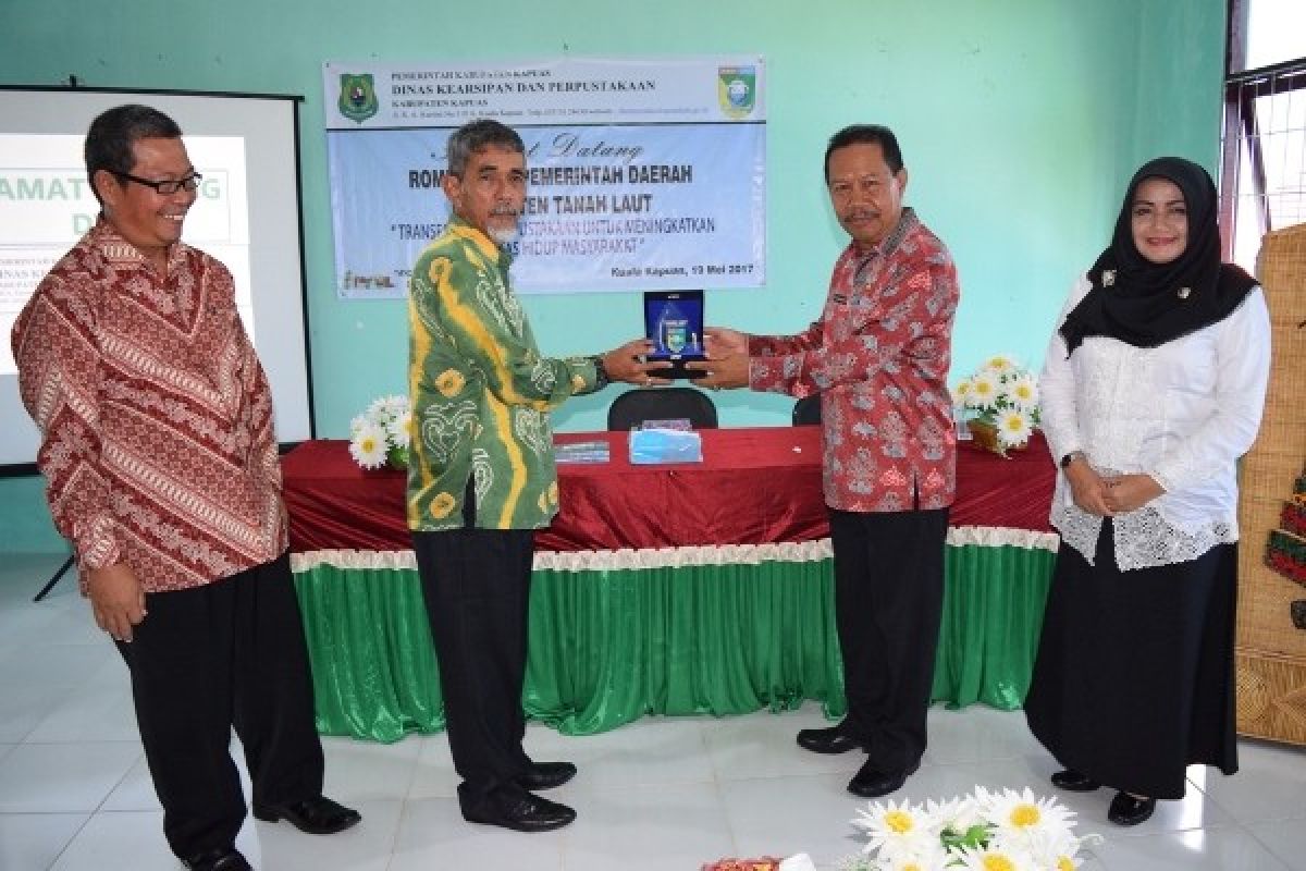 Pemkab Tanah Laut Kunjungi Dinas Kearsipan Kapuas