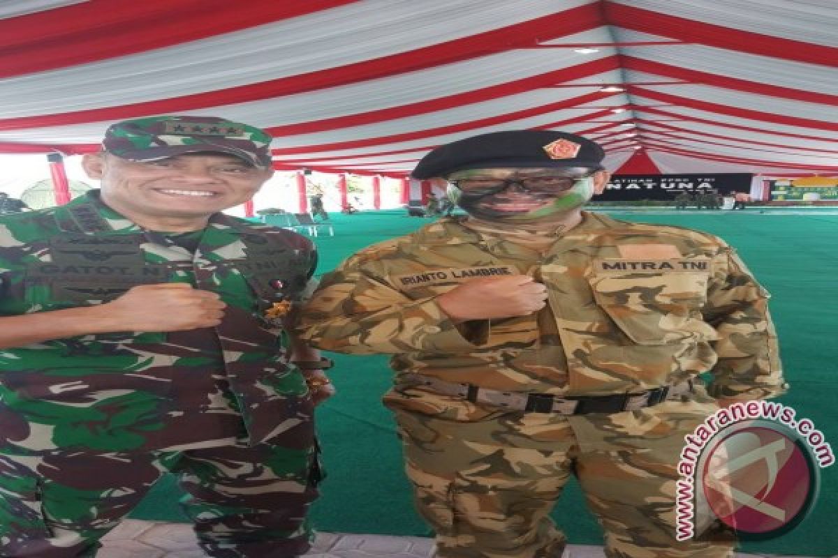 Gubernur Turut Saksikan Kehebatan TNI di Latgab PPRC 2017