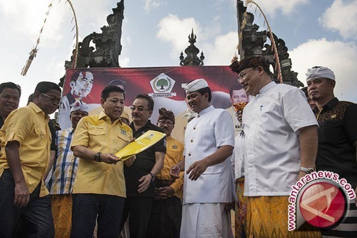 Ketua Umum Golkar Umumkan Rekomendasi Cagub Sudikerta