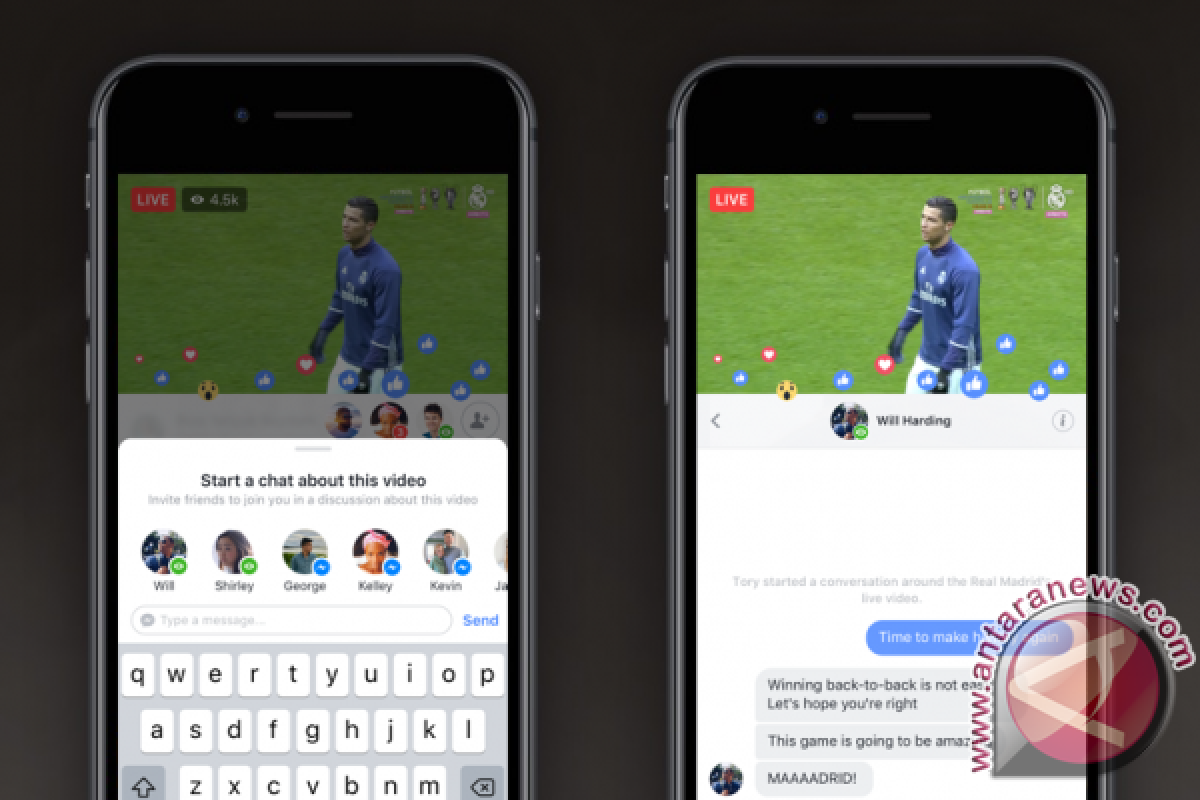 Facebook Live akan tambah fitur chat