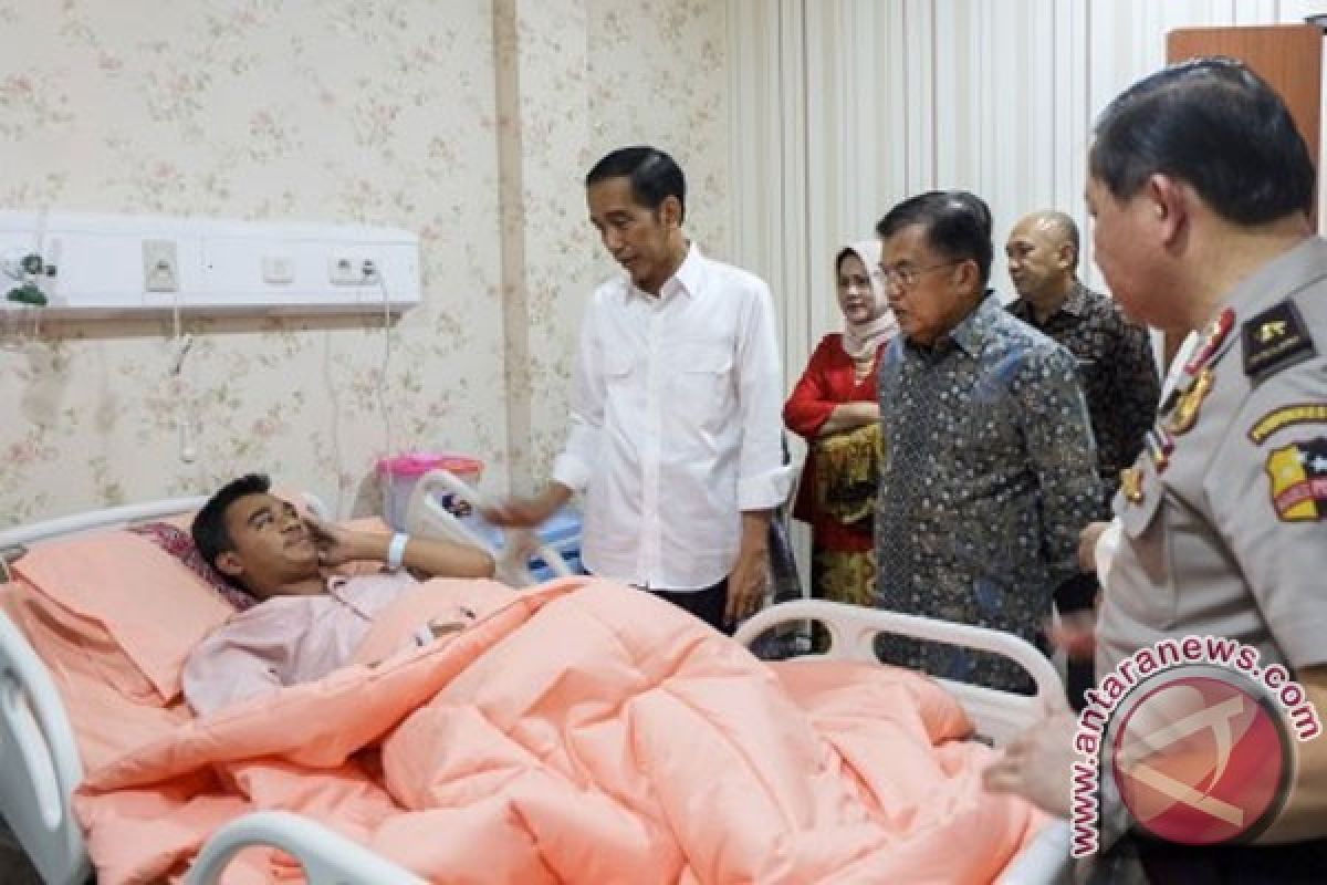 Presiden berharap korban luka-luka ledakan segera sembuh