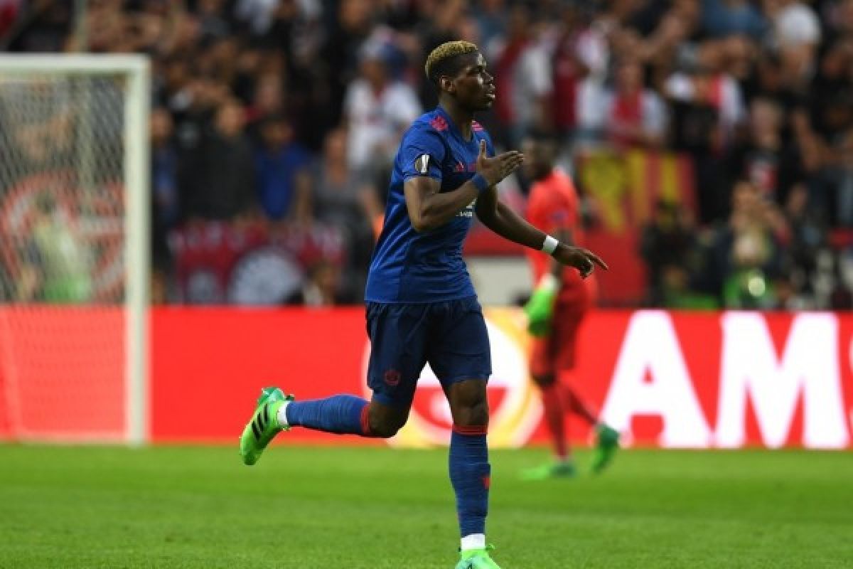 Pogba antar Manchester United ungguli Ajax 1-0 pada babak pertama