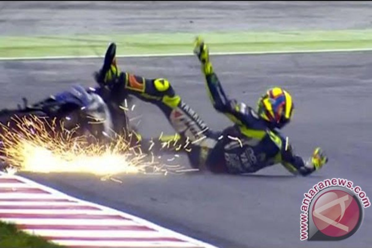 Rossi Cedera Akibat Kecelakaan Motocross