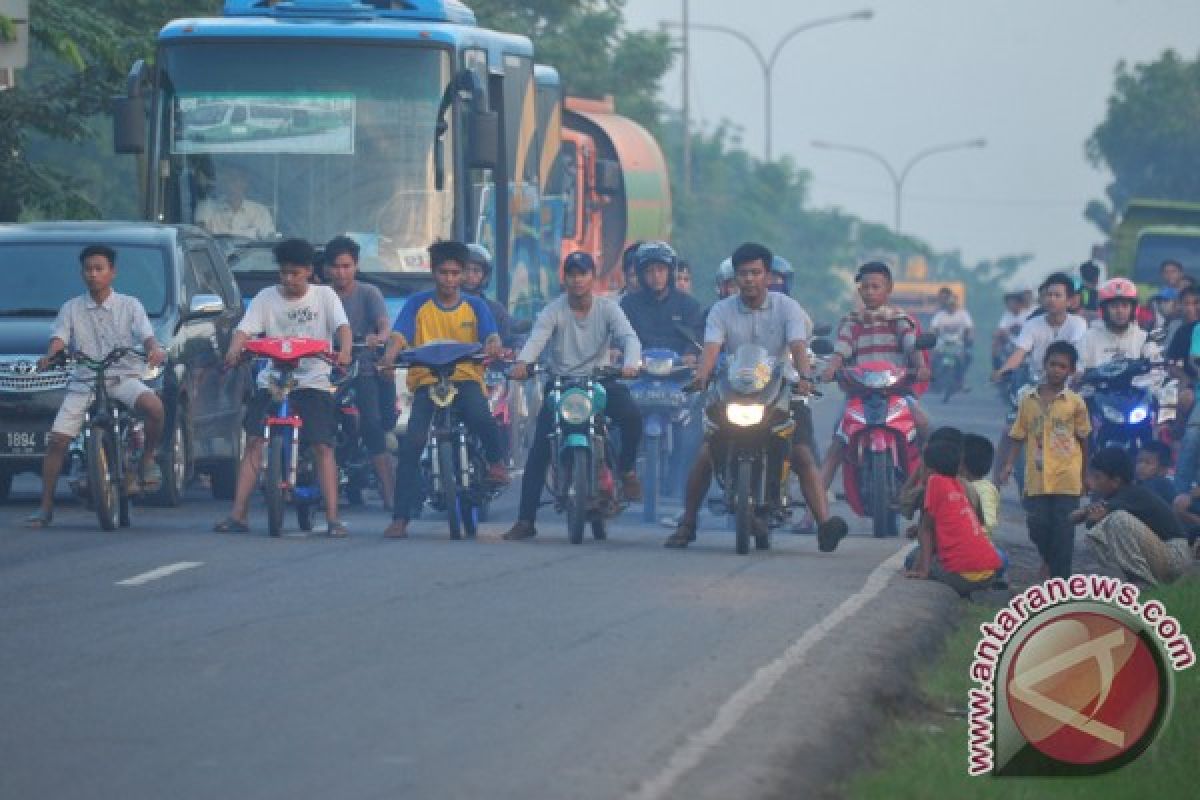 Polres OKU amankan puluhan pelaku balap liar