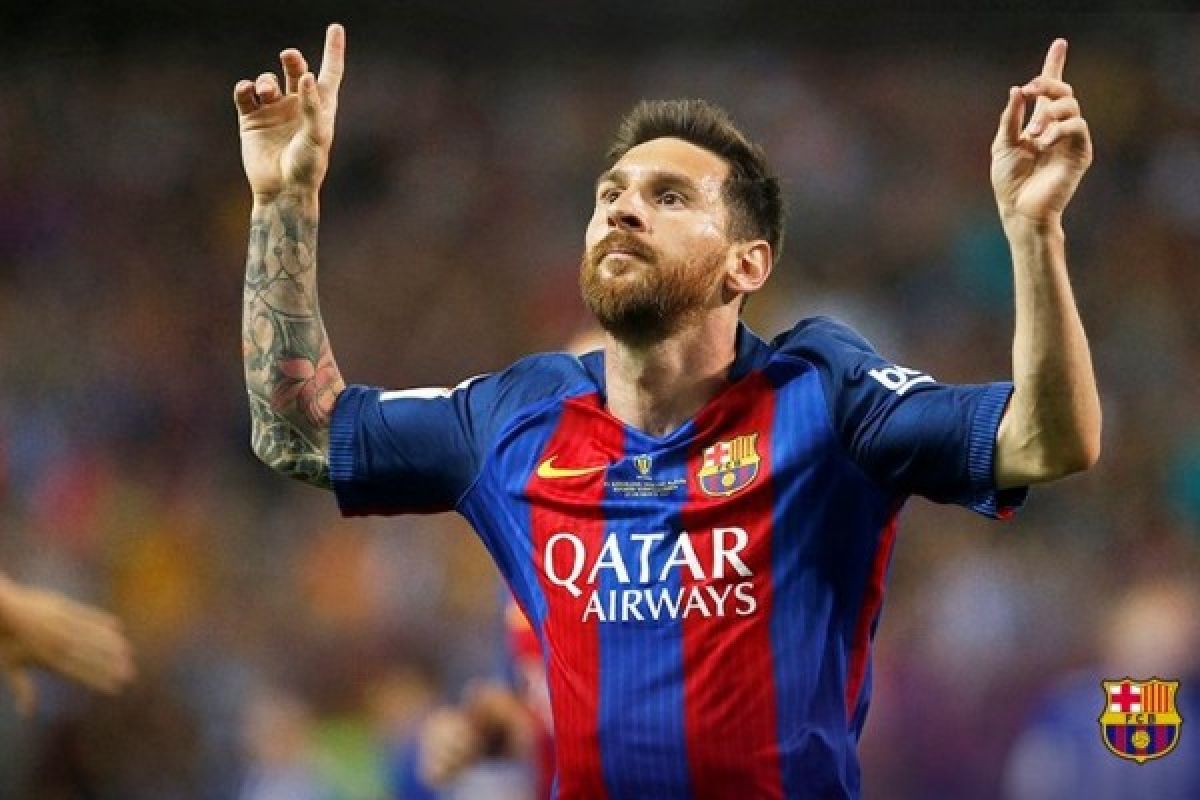 Messi teken kontrak baru dengan Barca sampai 2021
