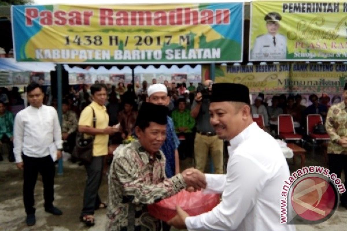 Jumlah Lapak yang Ikut Pasar Ramadhan Barito Selatan Meningkat