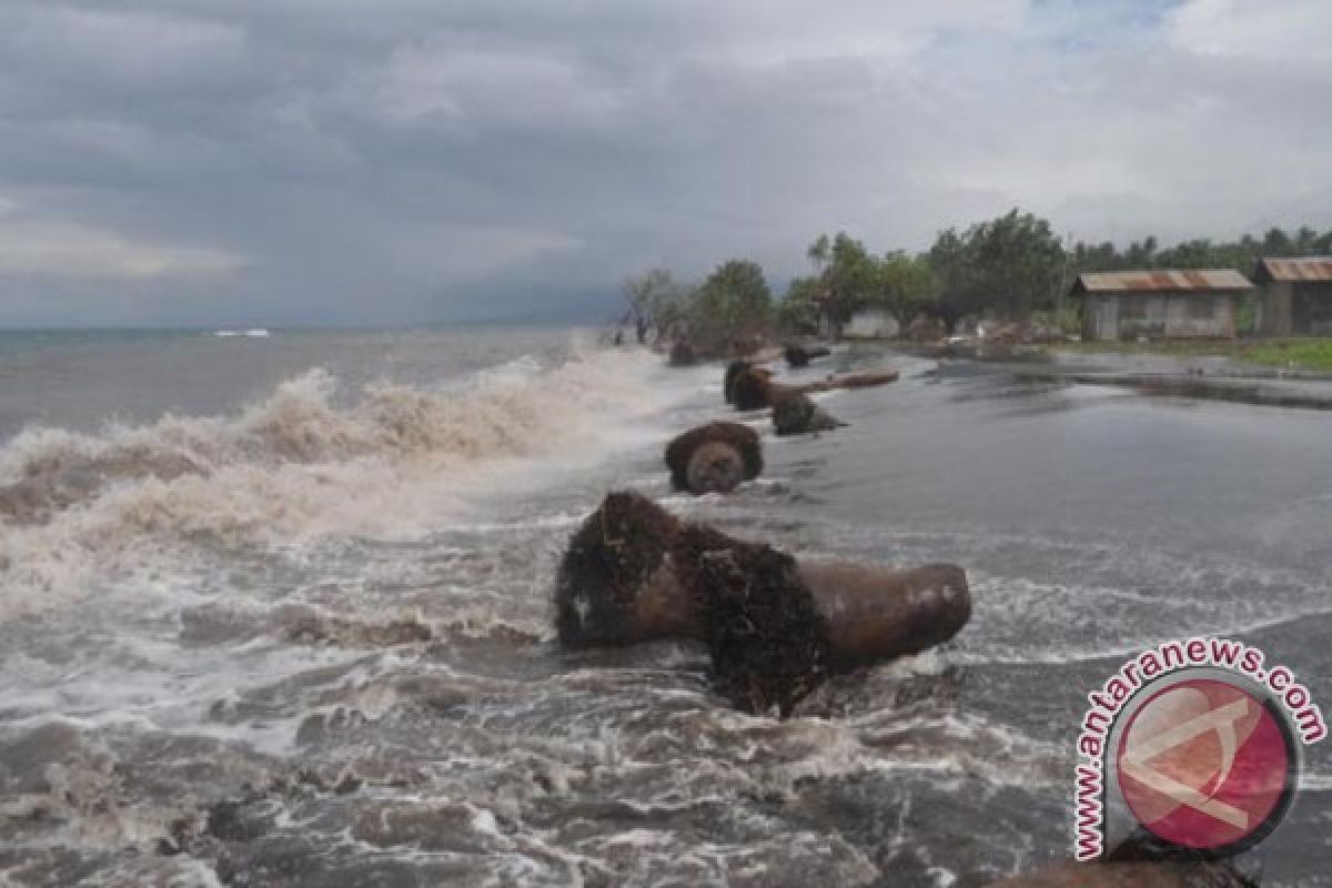 Sepuluh rumah warga di Sikka rusak diterjang gelombang