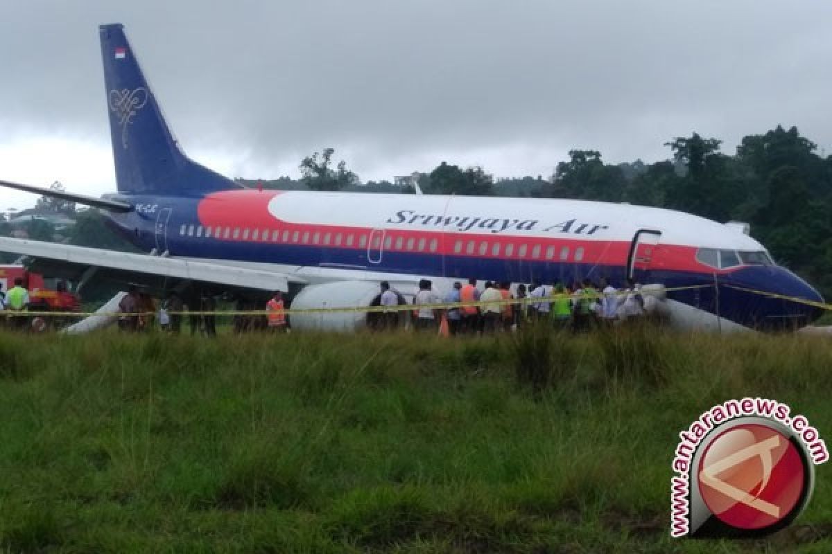Pesawat Sriwijaya Air Yang Tergelincir Sudah Dievakuasi