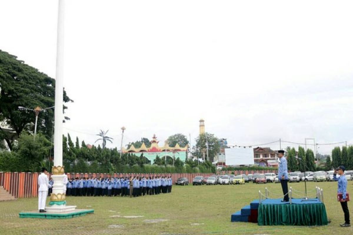 Upacara Peringatan Hari Pancasila Di Pemprov Lampung