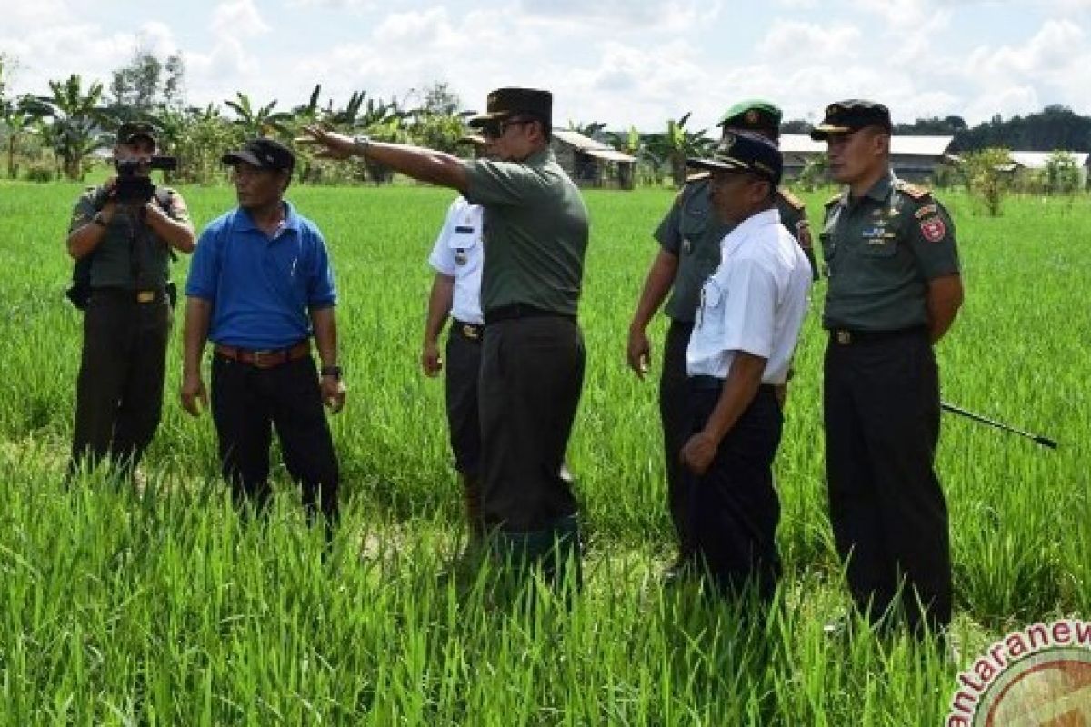 Pusterad Tinjau Rumah Pangan Kodim Samarinda