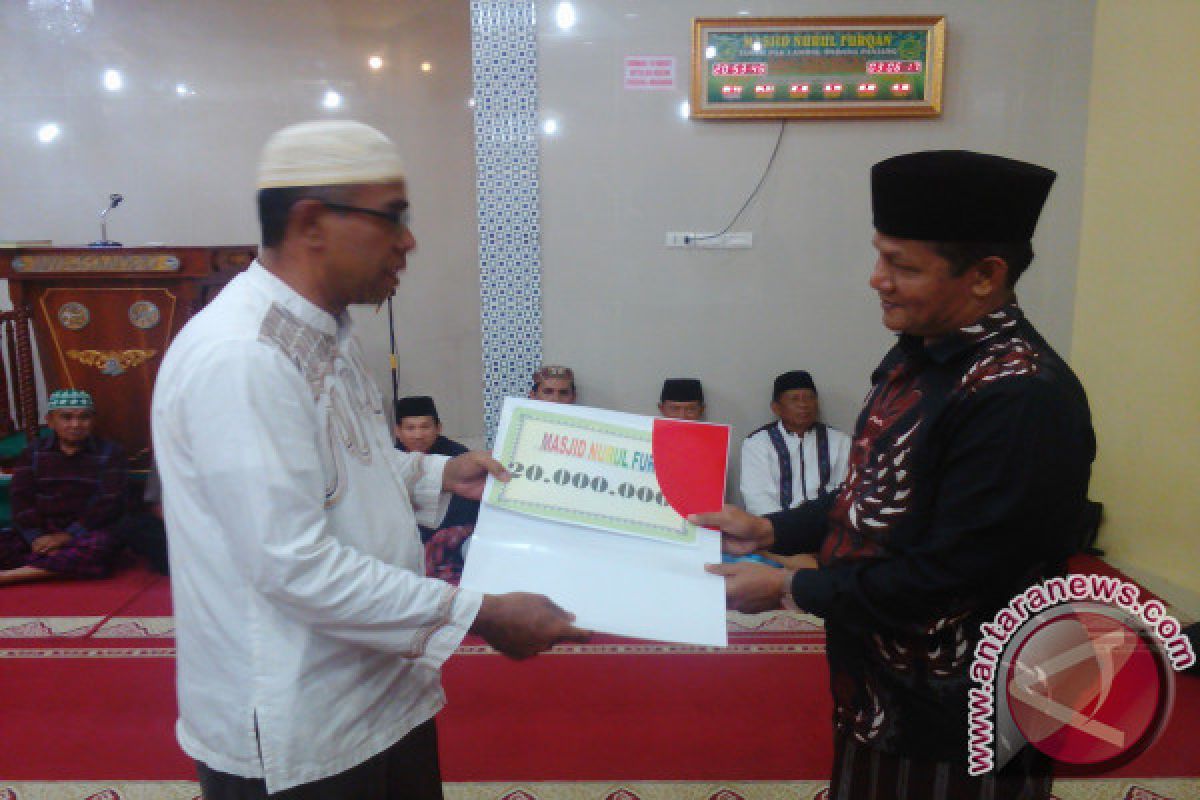 Tim Safari Ramadhan Padang Panjang Bantu Pembangunan Masjid Nurul Furqan