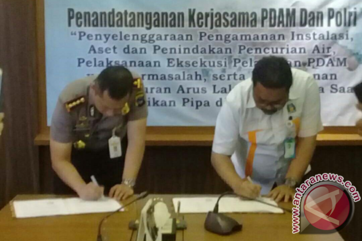 Polresta Banjarmasin Dan PDAM Jalin Kerja Sama 