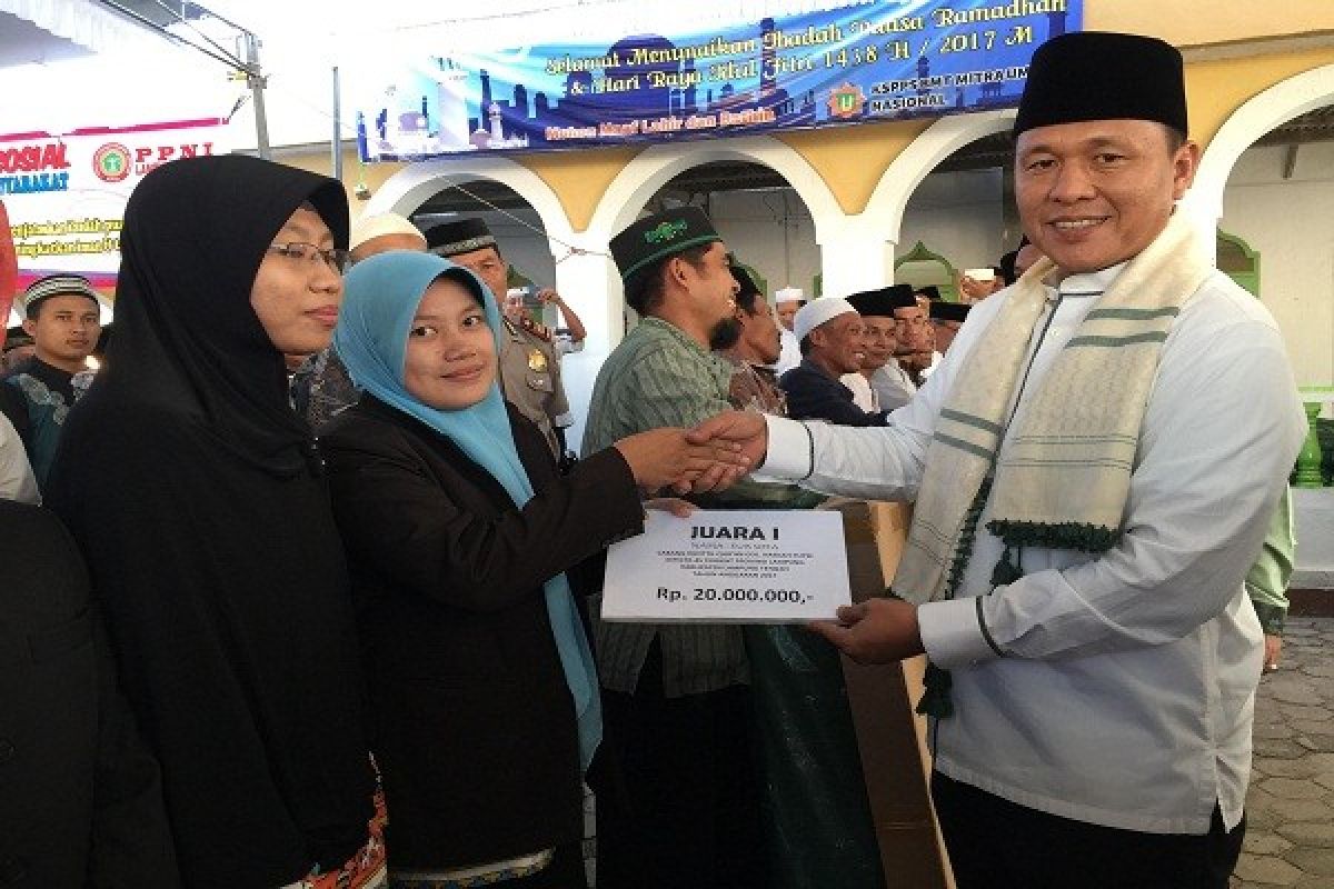 Kafilah Lampung Tengah Terima Bonus Dari Bupati