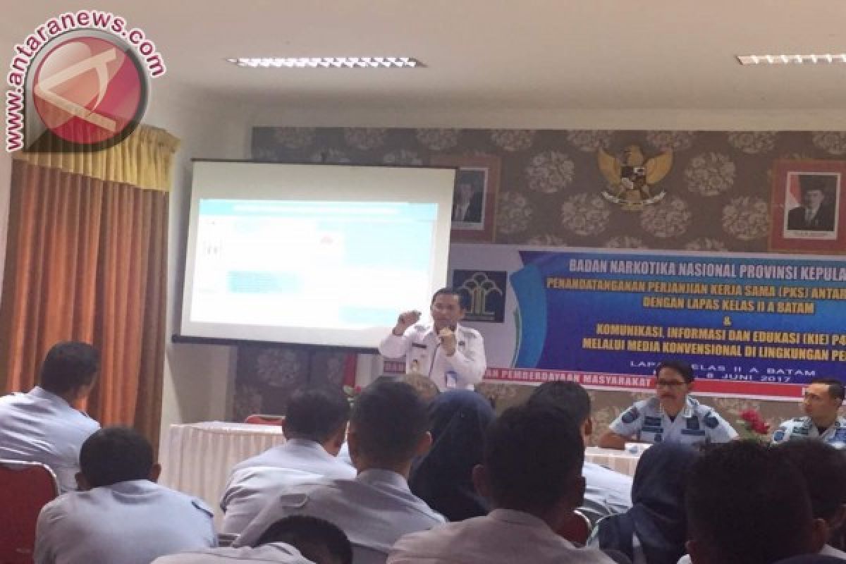 BNN Kepri-Lapas Batam Kerja Sama Pencegahan Narkoba