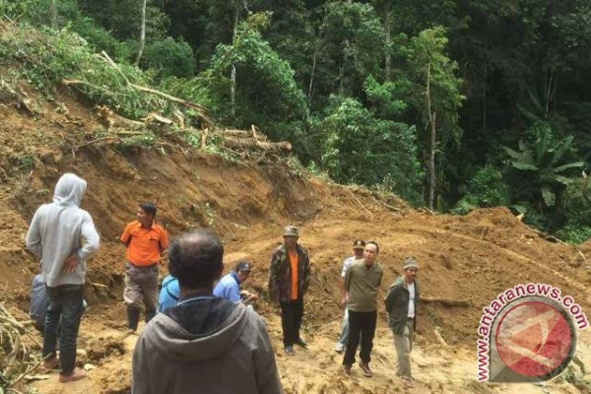 Jalan poros Poso-Napu putus akibat longsor