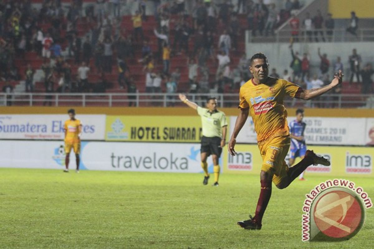 Sriwijaya FC sementara ungguli Mitra Kukar 3-0