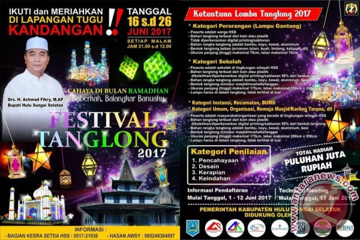 Pemkab HSS Gelar Festival Tanglong 2017