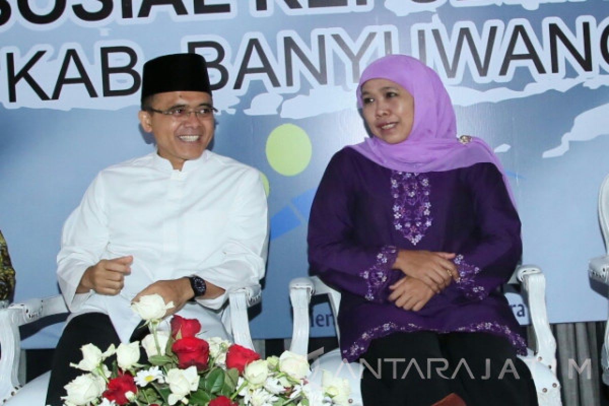 Khofifah dan Anas Akrab di Banyuwangi