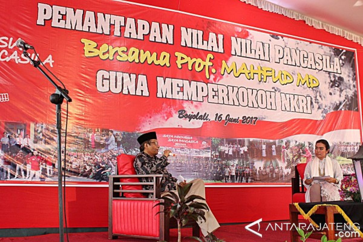 Mahfud: Gerakan Mantapkan Nilai Pancasila Harus Digalakan