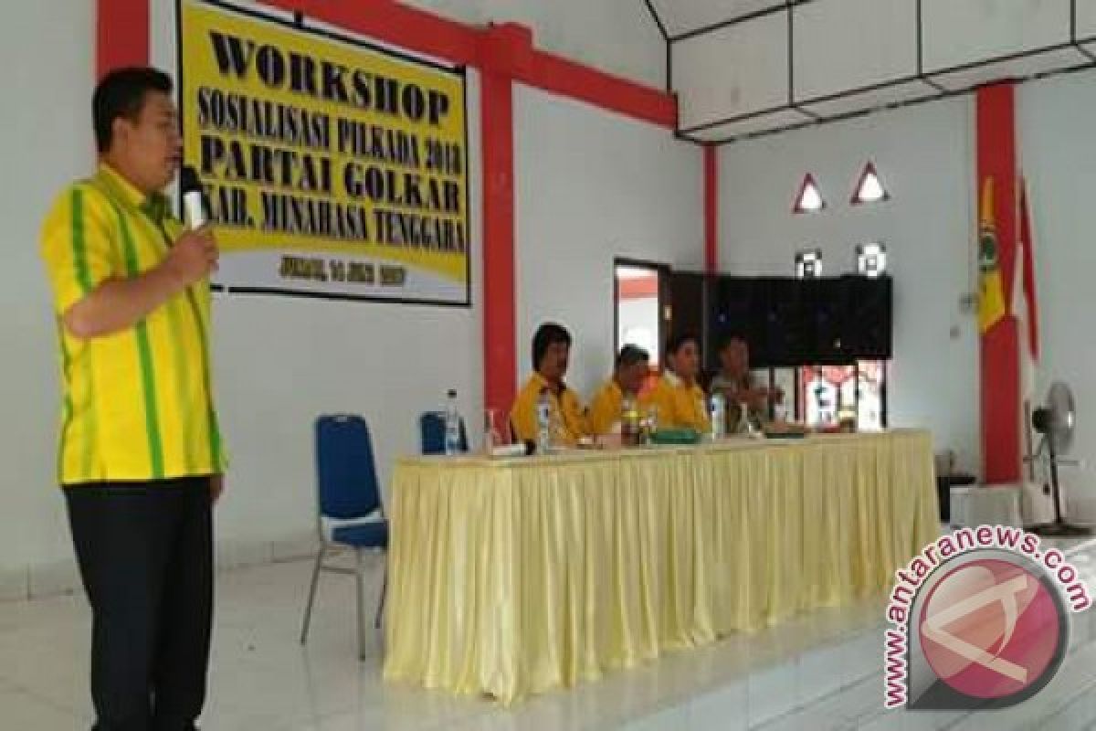 Golkar Sosialisasikan Penjaringan Cabup-cawabup Minahasa Tenggara