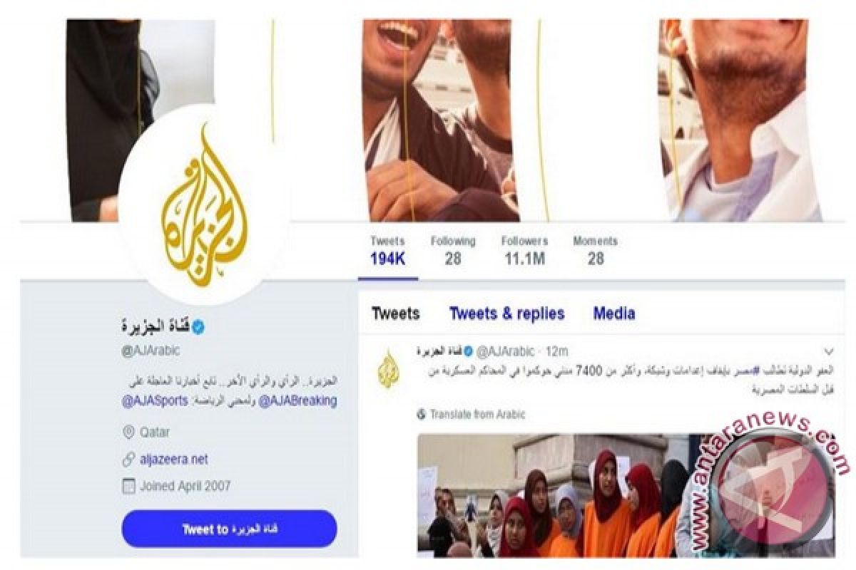 Al Jazeera nyatakan Twitternya kembali berkiprah