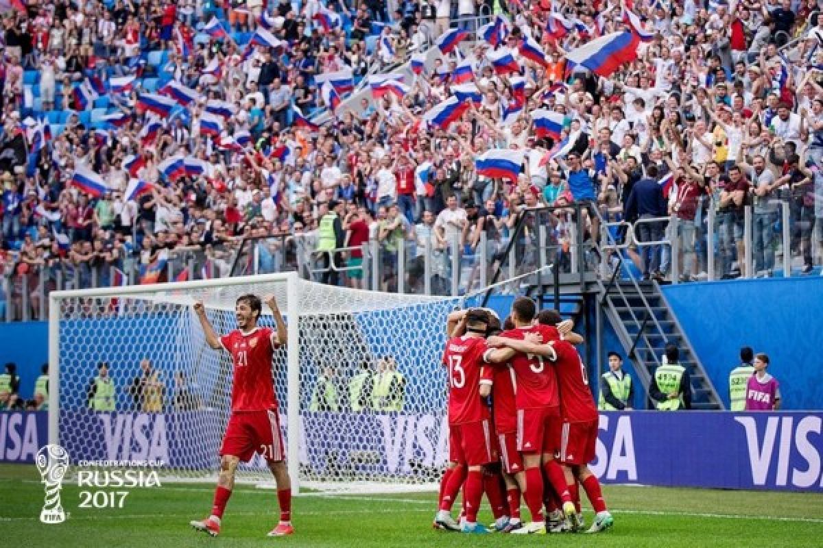 Rusia buka Piala Konfederasi dengan kemenangan 2-0 atas Selandia Baru