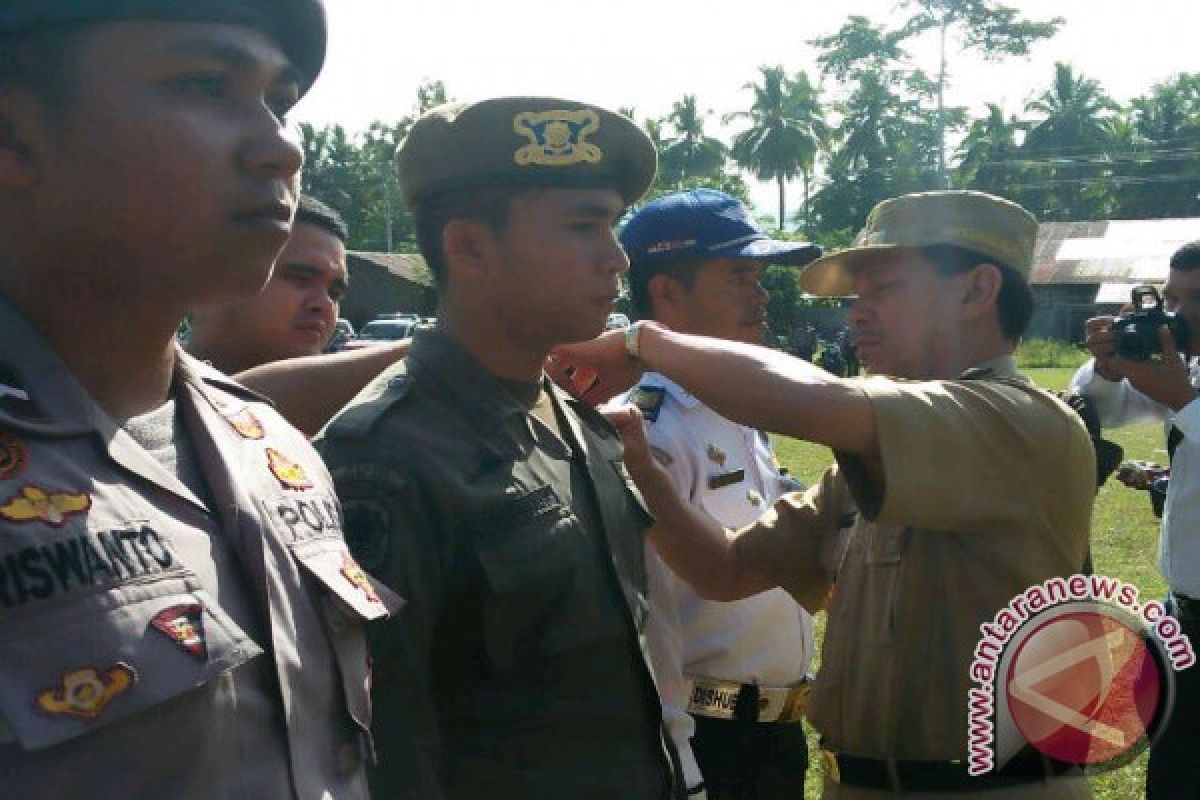 Bupati Tapsel Pimpin Apel Gelar Pasukan Ramadniya Toba