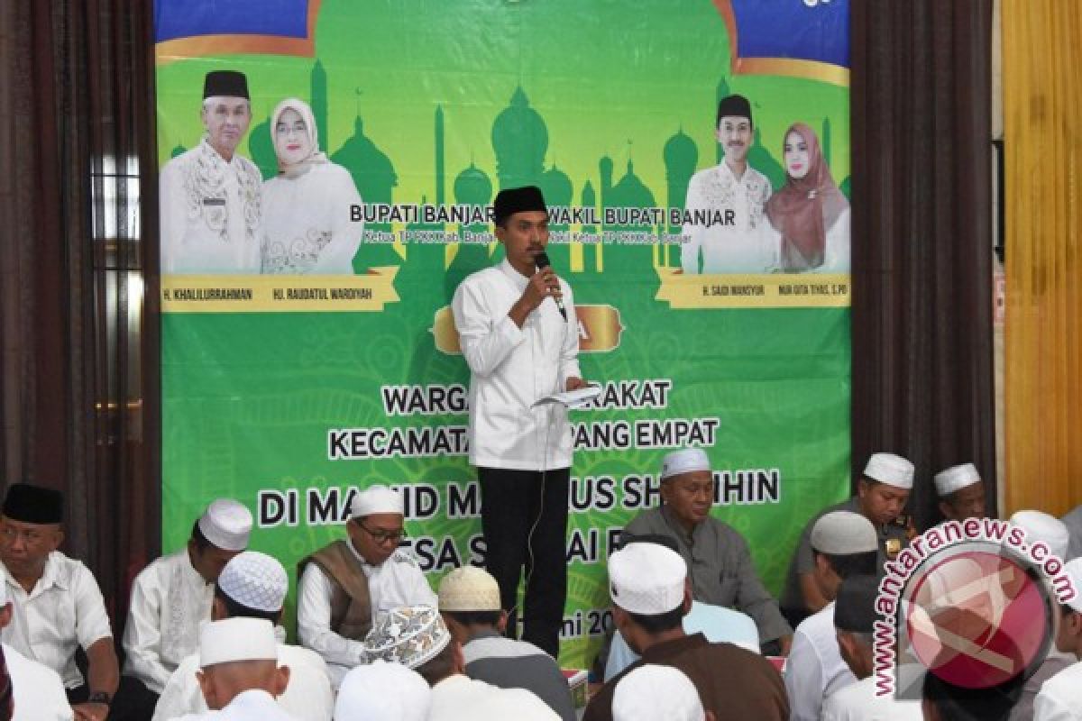 Ratusan Warga Sungai Raya Sambut Wabup Banjar