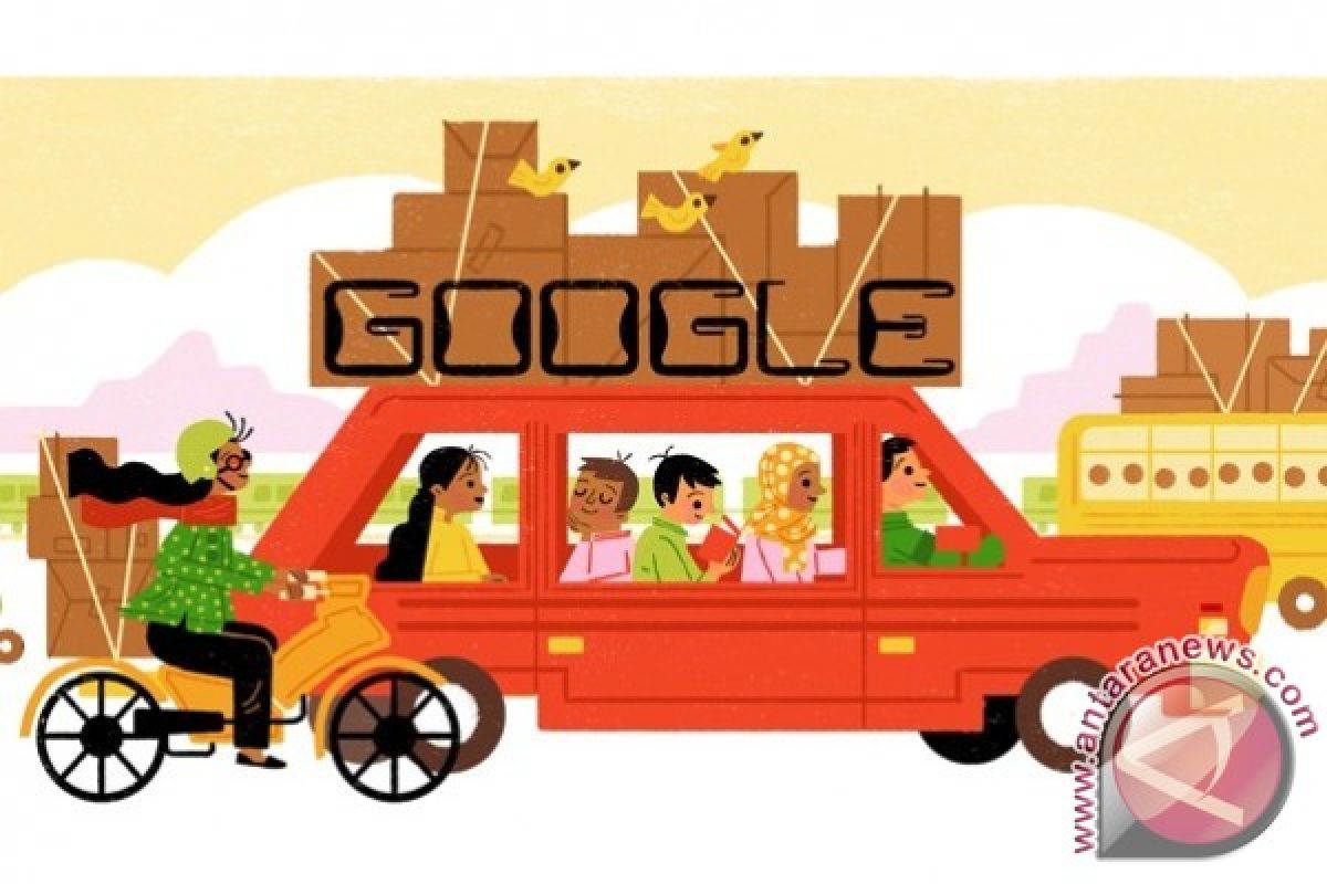 Google Doodle Tampilkan Tradisi Mudik Lebaran Khas Indonesia