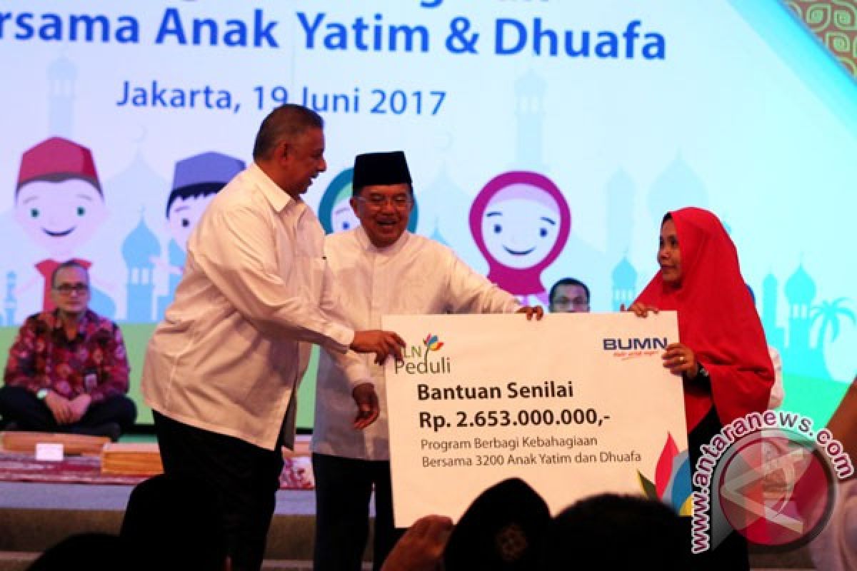 Wapres disambut Shalawat Badar ribuan anak yatim