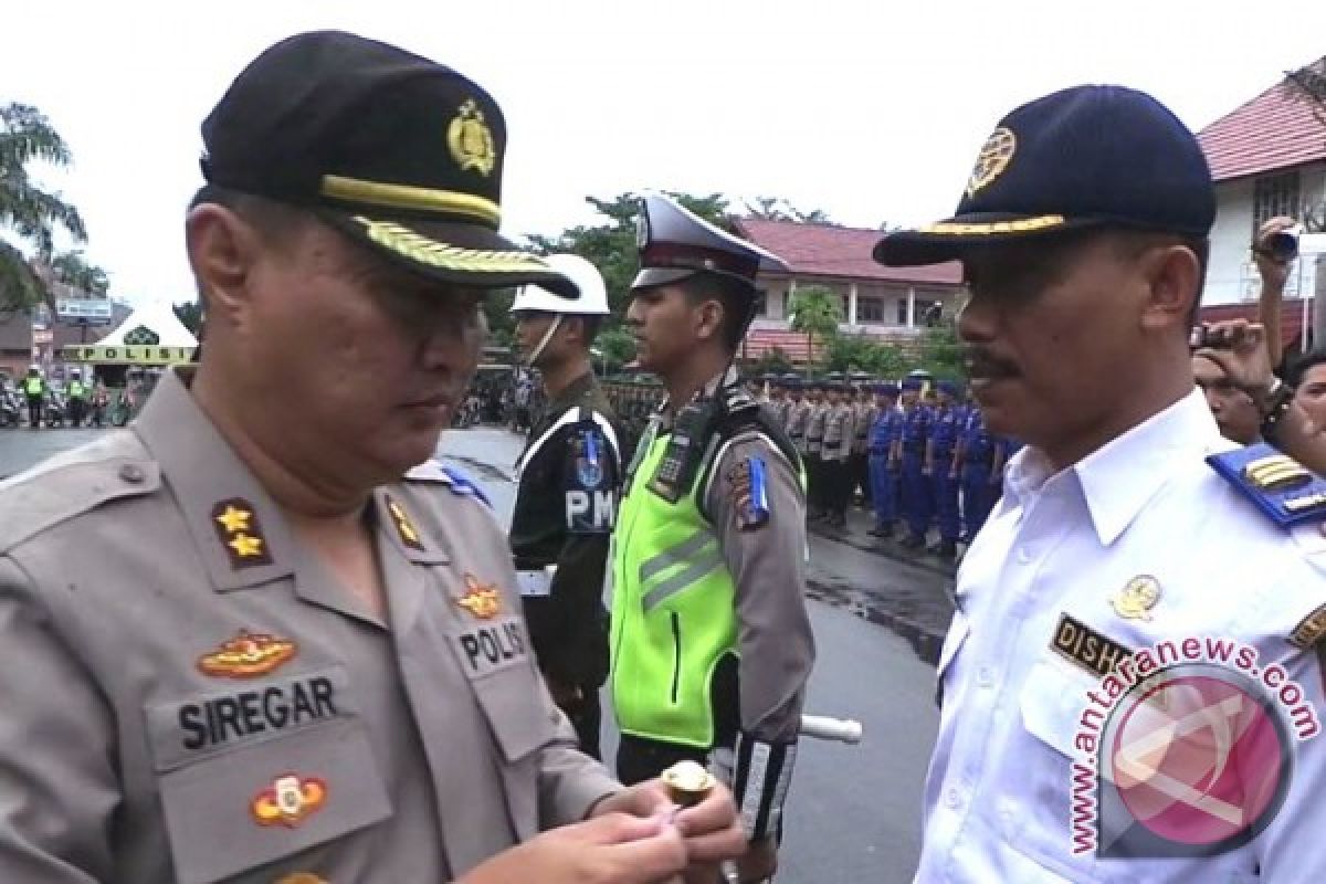 Mantap! Polres Kotim Turunkan Seluruh Personel Amankan Arus Mudik 