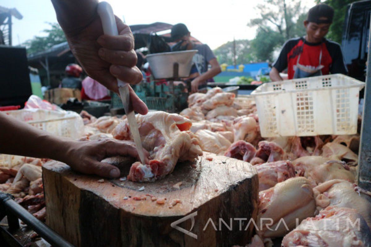 Lebaran 2017 - Harga Daging Ayam di Bojonegoro Naik