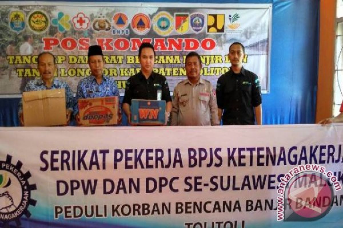 BPJS Ketenagakerjaan peduli korban banjir Tolitoli