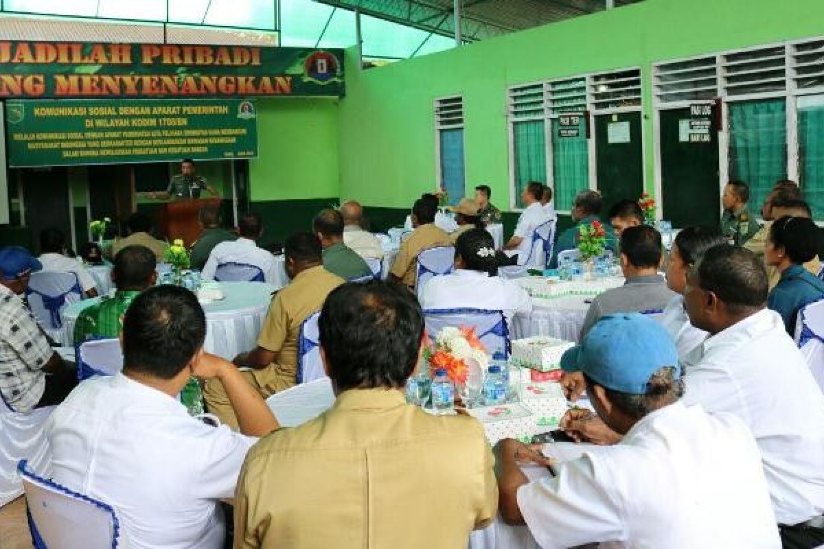 Kodim Biak Numfor gelar pertemuan sosial dengan pemerintah daerah