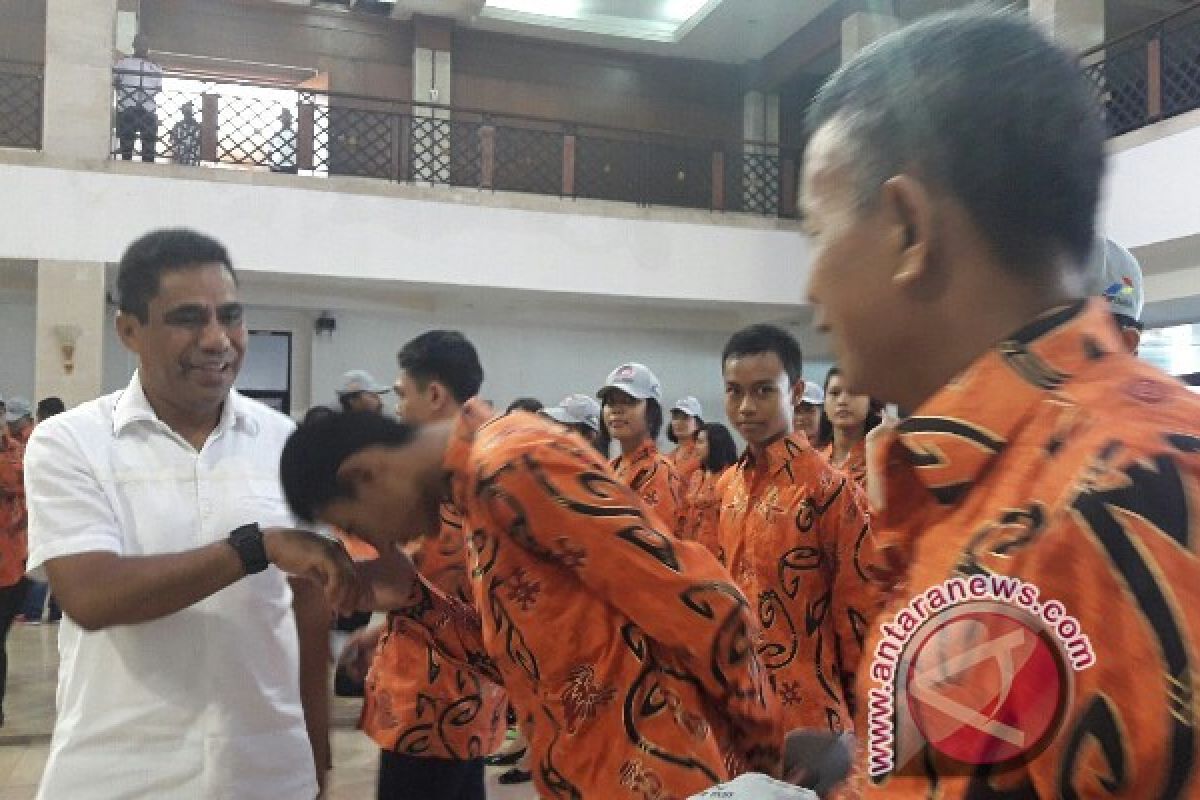 Pemprov Papua lepas Kontingen Ustawa Dharmagita menuju Palembang 