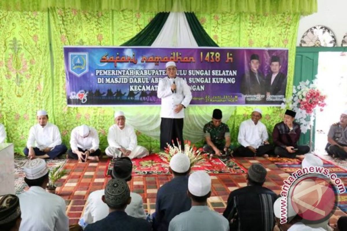 Bupati HSS Tutup Safari Ramadhan di Sungai Kupang