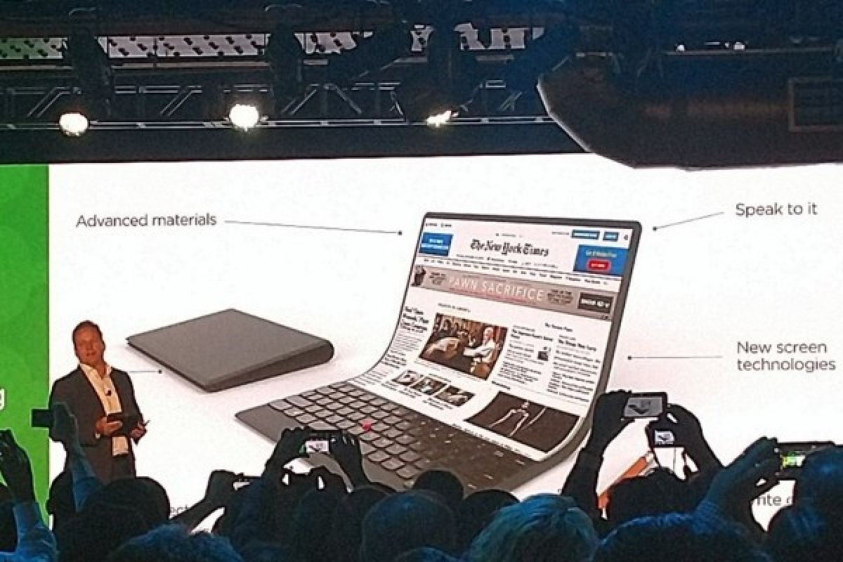 Keren! Konsep Baru Lenovo Laptop Fleksibel