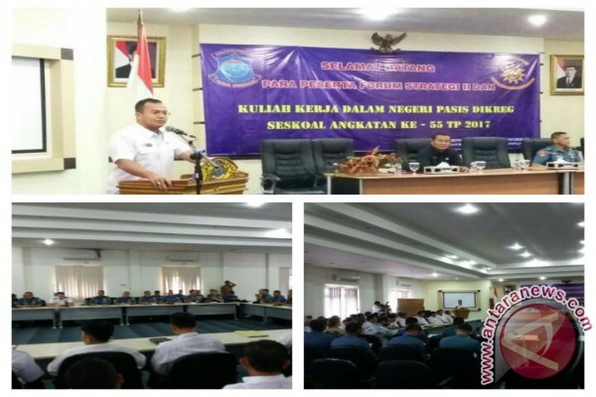 Walikota Pangkalpinang Terima Kunjungan Pasis Dikreg Seskoal Angkatan Ke-55