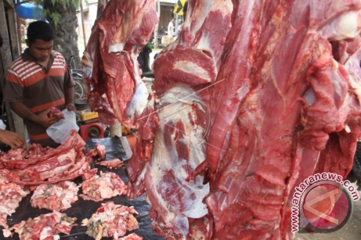 Lebaran 2017 - Harga daging di Jambi stabil