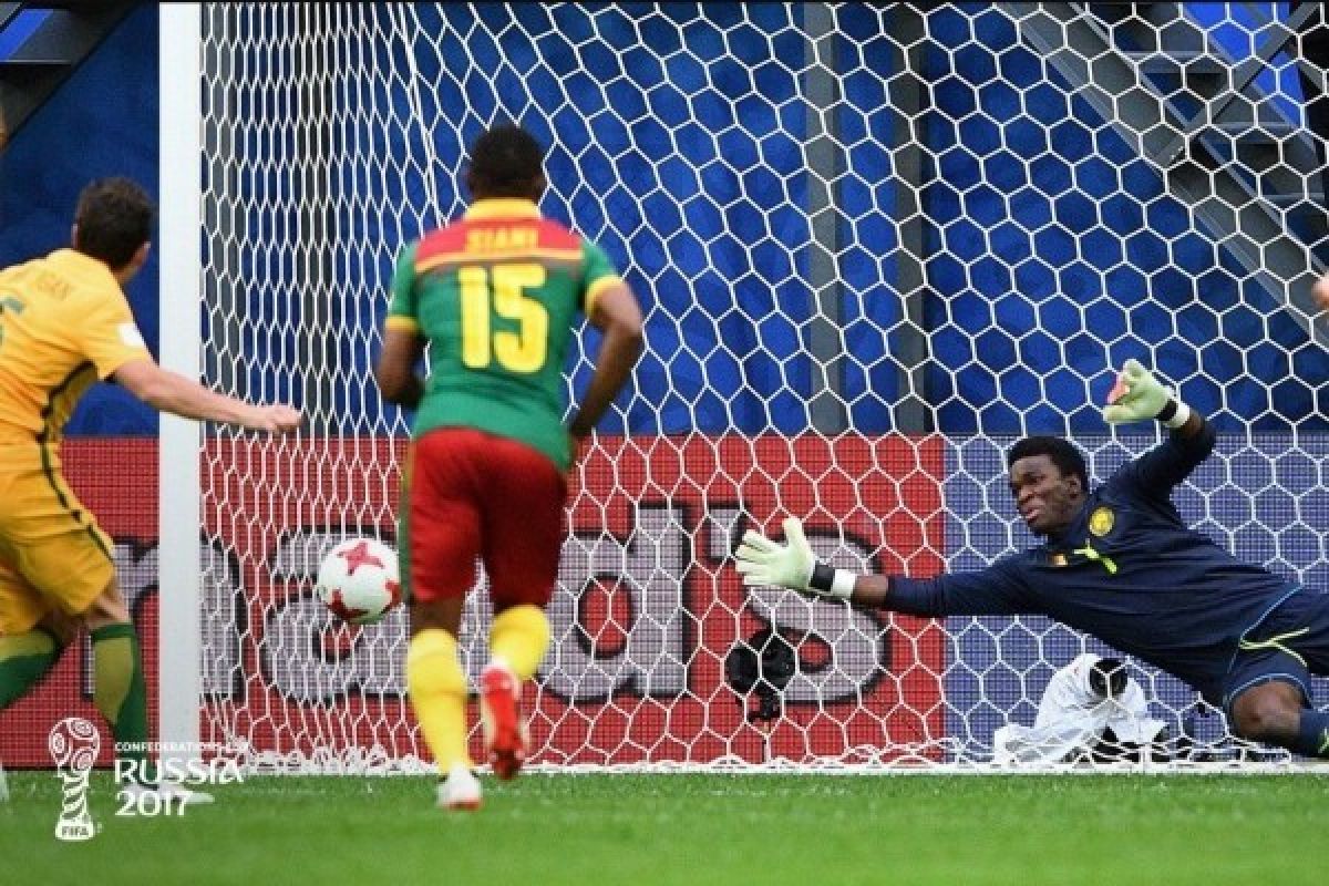 Gol Penalti Milligan, Australia Gagalkan Kemenangan Kamerun