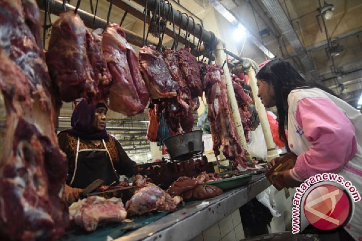 Harga daging sapi melonjak sehari jelang lebaran