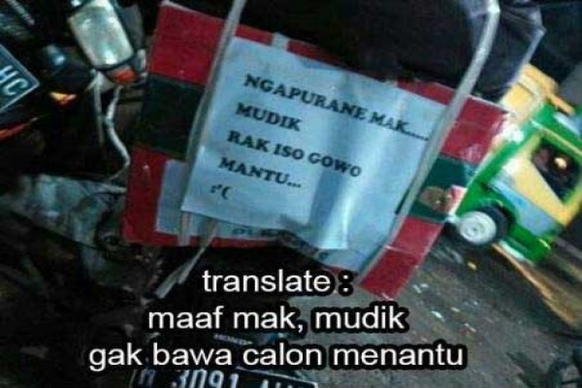 "Maaf Mak, Mudik Tidak Bisa Bawa Menantu"