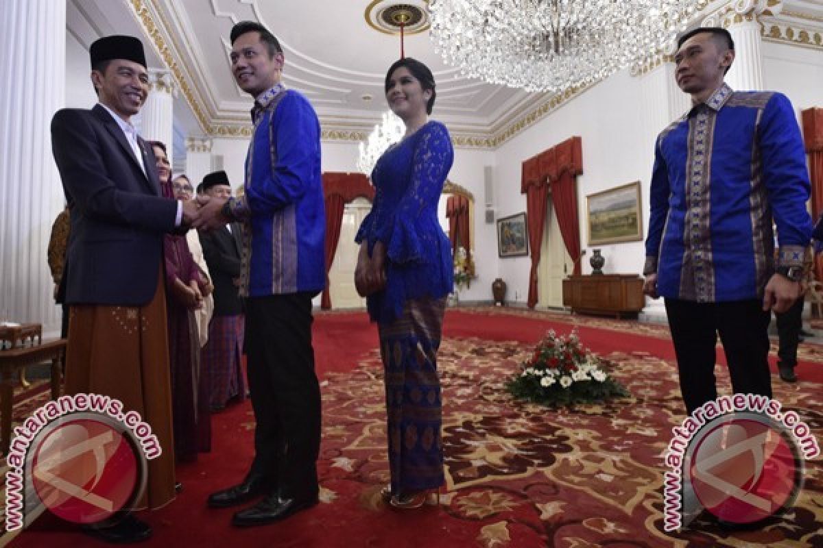 Agus dan Ibas Yudhoyono silaturahim dengan Presiden Jokowi