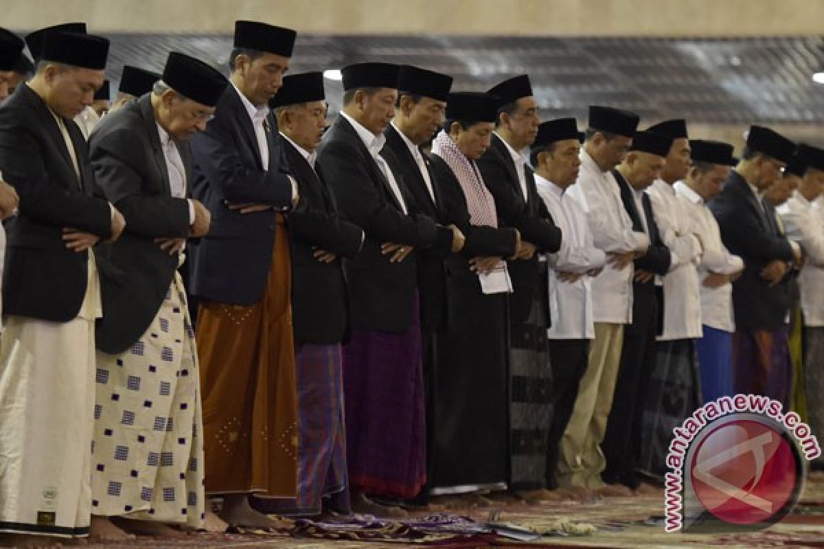 Presiden Jokowi shalat Id di Istiqlal